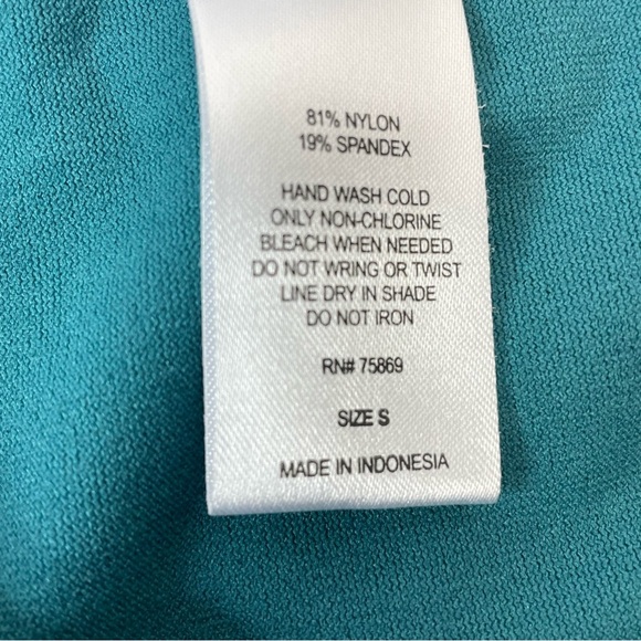 Hula Honey Swim Suit Bikini Set Green Teal String Closure Junior Size Small - Picture 6 of 11